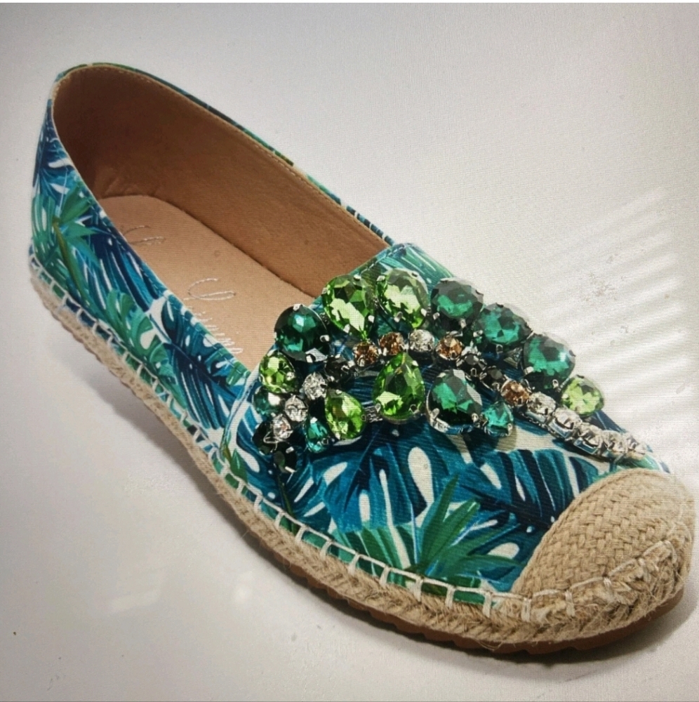 Lauren Lorraine ESPI in Green Multicolored Size 6.5 NIB